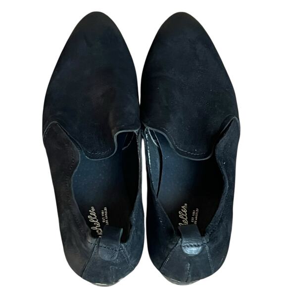 Seychelles Skein Loafer Shoes Women 9.5 Black Nubuck Leather Slip On Modern Boho - Picture 8 of 14